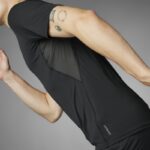 ⁦adidas Mens' Adizero Essentials Running Tee - Black⁩ - الصورة ⁦25⁩