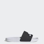 ⁦adidas Mens' Adilette Shower Slides- Black⁩ - الصورة ⁦2⁩