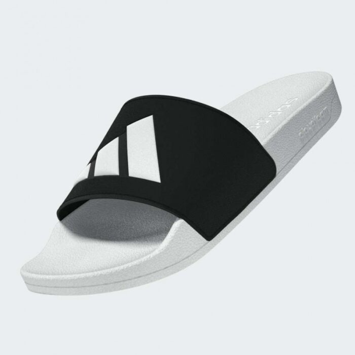 ⁦adidas Mens' Adilette Shower Slides- Black⁩ - الصورة ⁦14⁩