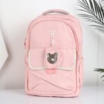 ⁦شنطة ثانوي 45*35 سم لون زهري⁩ - الصورة ⁦5⁩