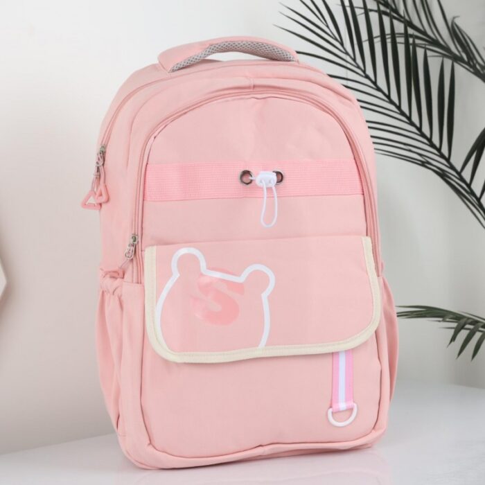 103387283_689328b6de91a شنطة ثانوي 45*35 سم لون زهري - الصورة 1