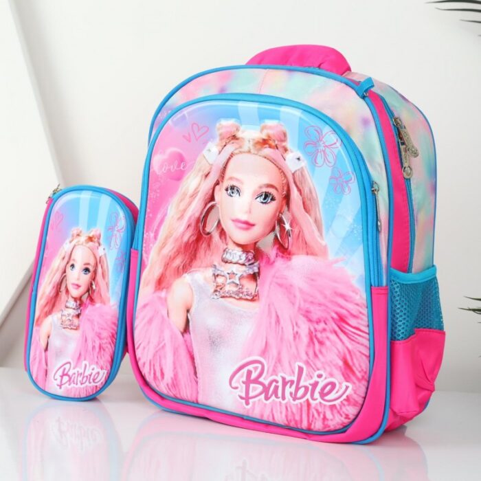 ⁦شنطة دزني 35 *32 سم لون زهري⁩ - الصورة ⁦5⁩