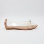 ⁦حذاء باليه للنساء شفافة لون زهري من الأسفل⁩ - الصورة ⁦6⁩