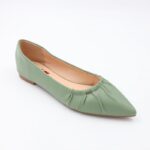 حذاء باليه للنساء لون أخضر