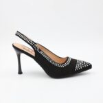 ⁦حذاء كعب للنساء لون أسود⁩ - الصورة ⁦3⁩