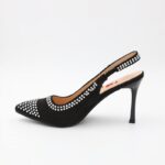 ⁦حذاء كعب للنساء لون أسود⁩ - الصورة ⁦4⁩