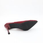 ⁦حذاء كعب للنساء لون خمري⁩ - الصورة ⁦5⁩