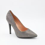 ⁦حذاء كعب للنساء لون رمادي⁩ - الصورة ⁦4⁩