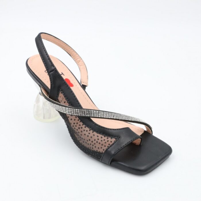 ⁦صندل للنساء لون أسود⁩ - الصورة ⁦3⁩