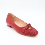 ⁦حذاء زحاف للنساء لون أحمر⁩ - الصورة ⁦2⁩