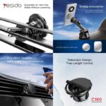 ⁦Yesido C160 2in1 Suction Cup Air علاقة جوال للسيارة⁩ - الصورة ⁦4⁩