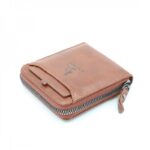 ⁦محفظة جلد للرجال لون بني فاتح 11*10 سم⁩ - الصورة ⁦8⁩