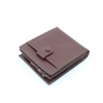 ⁦محفظة جلد للرجال لون بني 11*10 سم⁩ - الصورة ⁦2⁩