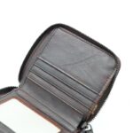 محفظة جلد للرجال لون بني11*10 سم