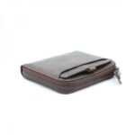 ⁦محفظة جلد للرجال لون بني11*10 سم⁩ - الصورة ⁦3⁩