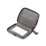 ⁦محفظة جلد للرجال لون بني11*10 سم⁩ - الصورة ⁦4⁩