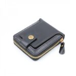 محفظة جلد للرجال لون أسود 11*10 سم