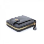 ⁦محفظة جلد للرجال لون أسود 11*10 سم⁩ - الصورة ⁦2⁩