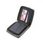 ⁦محفظة جلد للرجال لون أسود 11*10 سم⁩ - الصورة ⁦3⁩