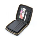 ⁦محفظة جلد للرجال لون أسود 11*10 سم⁩ - الصورة ⁦4⁩