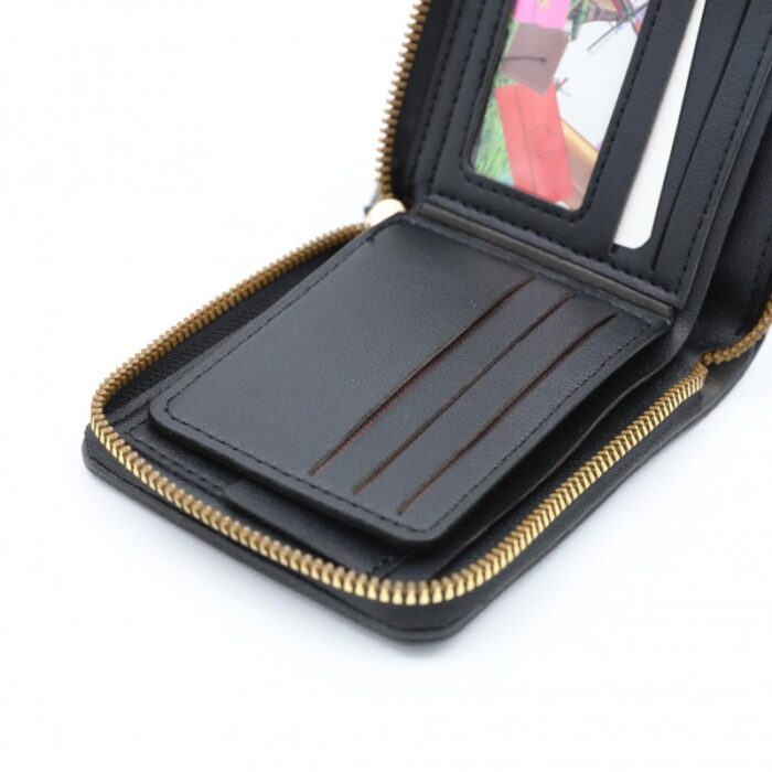 ⁦محفظة جلد للرجال لون أسود 11*10 سم⁩ - الصورة ⁦6⁩