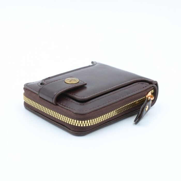 ⁦محفظة جلد للرجال لون بني11*10 سم⁩ - الصورة ⁦2⁩