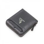 ⁦محفظة جلد للرجال لون أسود 11*10 سم⁩ - الصورة ⁦2⁩