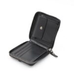 ⁦محفظة جلد للرجال لون أسود 11*10 سم⁩ - الصورة ⁦4⁩