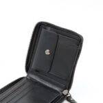 ⁦محفظة جلد للرجال لون أسود 11*10 سم⁩ - الصورة ⁦5⁩