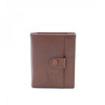 ⁦محفظة جلد للرجال لون بني11*10 سم⁩ - الصورة ⁦3⁩