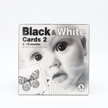 بطاقات تعليمية أبيض و أسود للأطفال من عمر 0 - 12 شهر