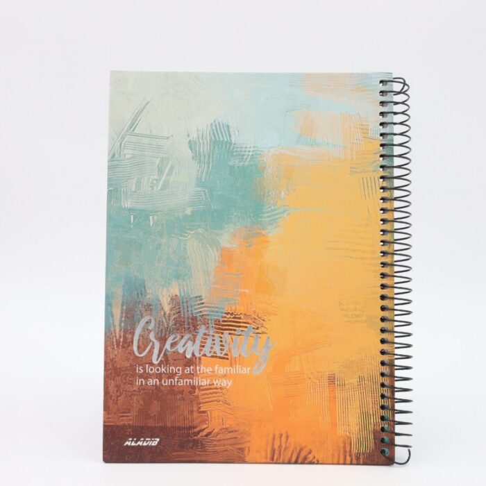 103387485_689880d58cc6c دفتر ملاحظات موضوعين لون أصفر 80 صفحة أبعاده 16.6*23 سم - الصورة 1