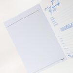 ⁦دفتر ملاحظات A4 لون زهري و أزرق 100 صفحة أبعاده 21*29.7 سم⁩ - الصورة ⁦3⁩