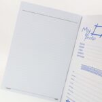 ⁦دفتر ملاحظات A4 لون بنفسجي 100 صفحة أبعاده 21*29.7 سم⁩ - الصورة ⁦2⁩