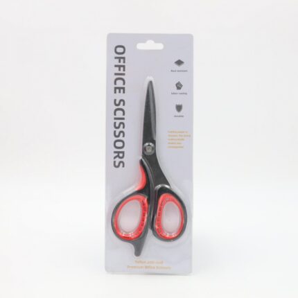 مقص حجم كبير لون أسود و أحمر Office Scissors