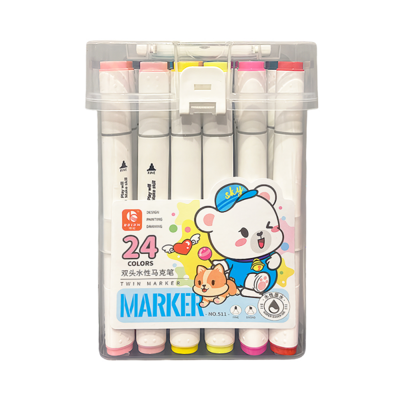 ⁦اقلام تلوين 24 لون⁩ - الصورة ⁦1⁩