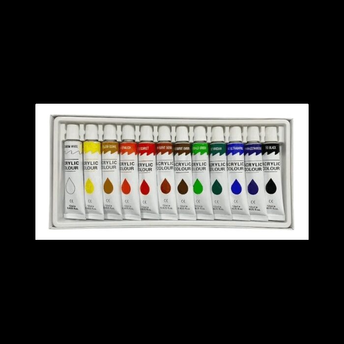 ⁦الوان اكريلك 12 لون 12ملم⁩ - الصورة ⁦3⁩