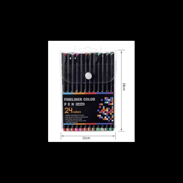 103387535_6898815d4efee اقلام تلوين فاين لاينر 24 لون 0.4 مم - الصورة 1