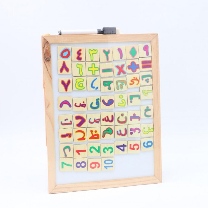⁦لوح خشبي مع ارقام واحرف⁩ - الصورة ⁦2⁩