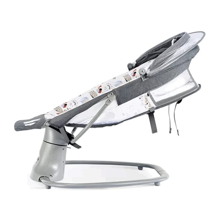 ⁦كرسي هزاز متعدد الوظائف للأطفال لون رمادي⁩ - الصورة ⁦3⁩