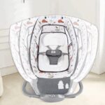 ⁦كرسي هزاز متعدد الوظائف للأطفال لون رمادي⁩ - الصورة ⁦5⁩