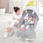 ⁦كرسي هزاز متعدد الوظائف للأطفال لون رمادي⁩ - الصورة ⁦3⁩