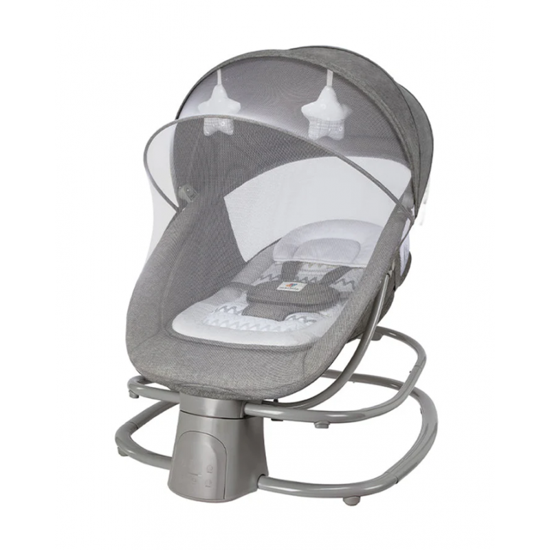 ⁦كرسي هزاز متعدد الوظائف للأطفال لون رمادي⁩ - الصورة ⁦1⁩