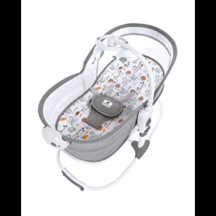 كرسي هزاز متعدد الوظائف للأطفال لون رمادي