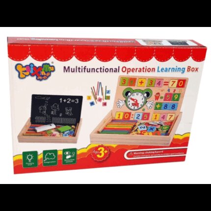 صندوق خشبي تعليمي أشكال وأرقام