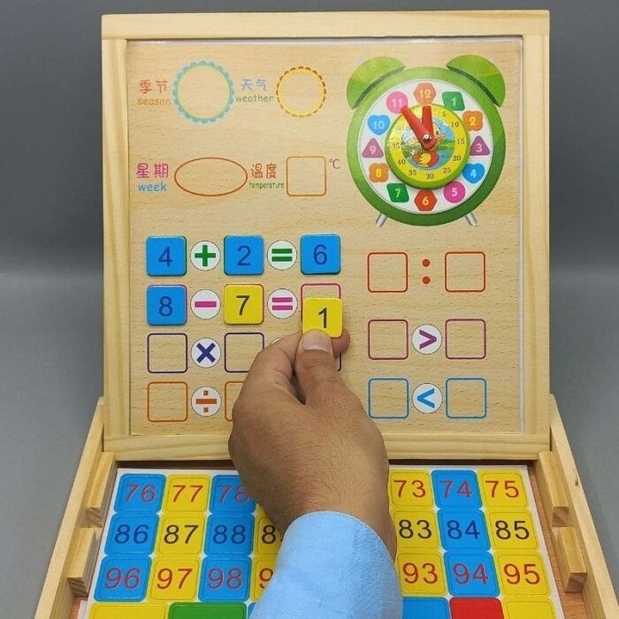 ⁦صندوق خشبي تعليمي أشكال وأرقام⁩ - الصورة ⁦2⁩