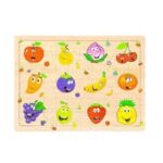 لوح خشبي تعليمي للفواكهه مقاس 29.5×23 سم