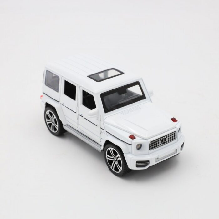 ⁦لعبة وتحفة جيب مرسيدس جي كلاس روفر لون أبيض⁩ - الصورة ⁦9⁩