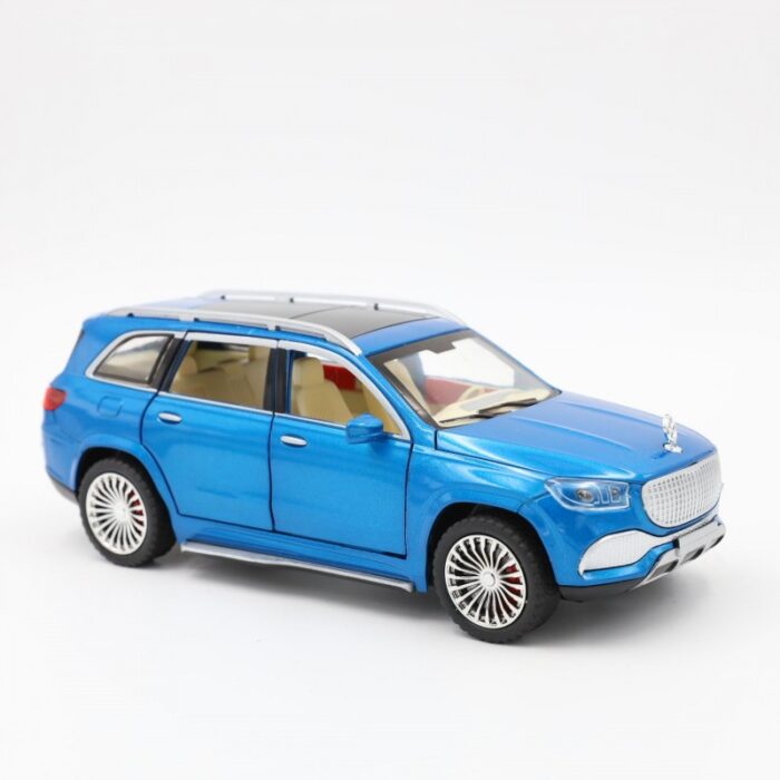 103387647_689c49c16b608 لعبة وتحفة سيارة مرسيدس لون أزرق - الصورة 1