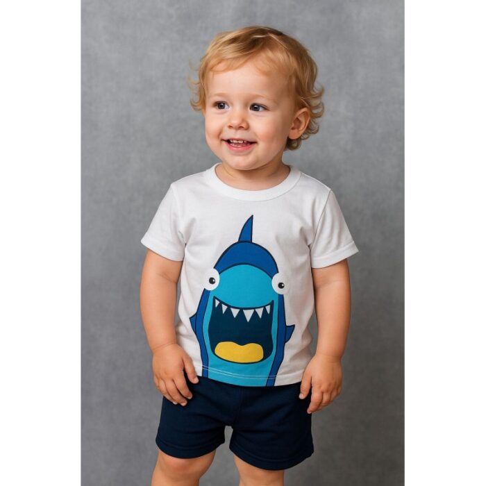 103387684_689c49f097af9 طقم قطعتين للأطفال لون أبيض وكحلي - الصورة 1